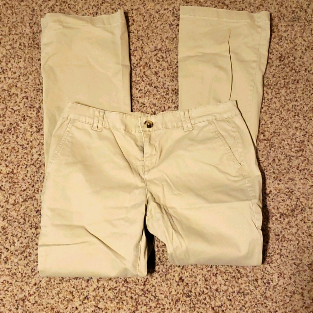 Mid-rise Bootcut Khaki Pants